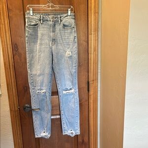 Distressed Light Blue Women's Jeans